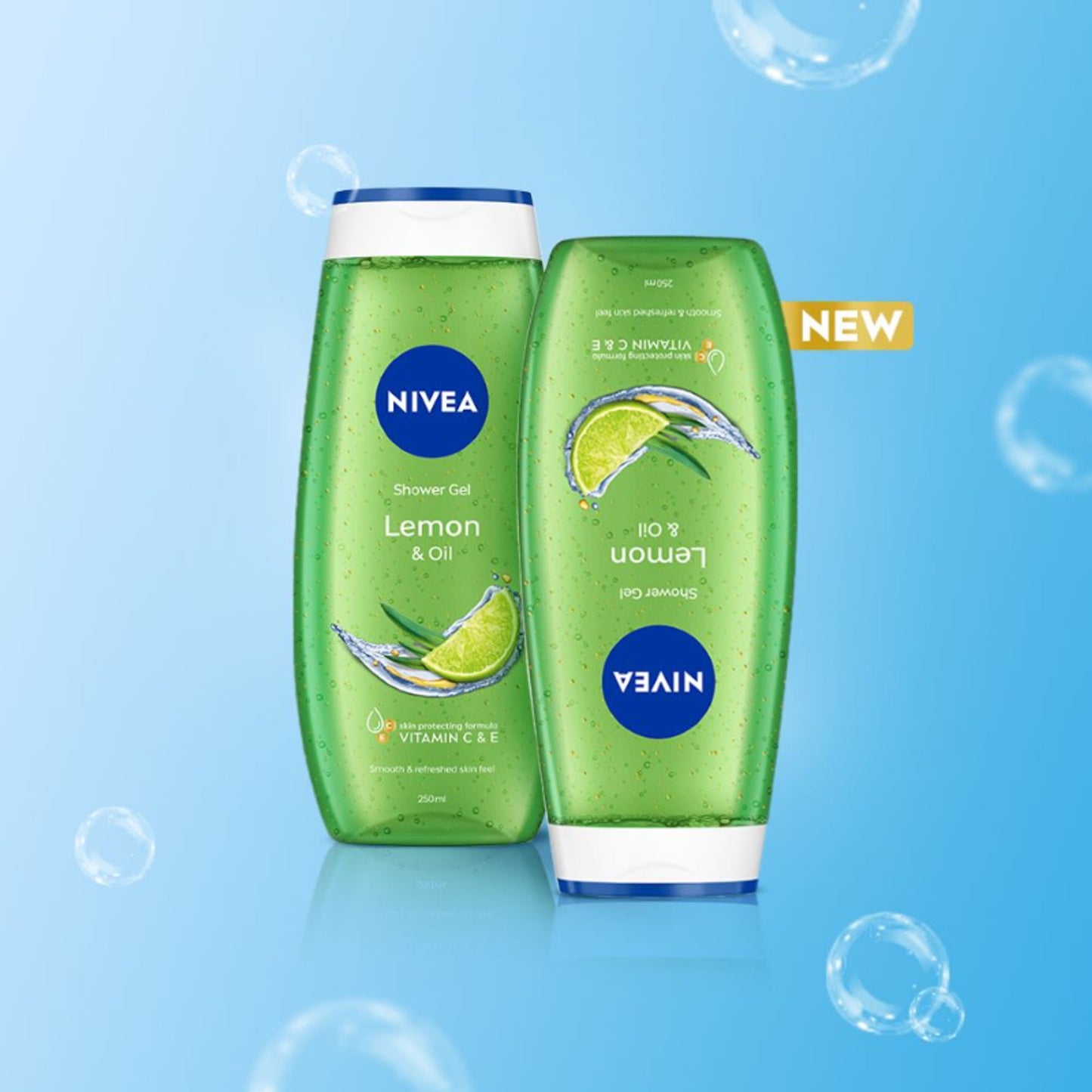 NIVEA Body Wash, Lemon & Oil Shower Gel, Pampering Care & Refreshing Scent of Lemon