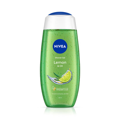 NIVEA Body Wash, Lemon & Oil Shower Gel, Pampering Care & Refreshing Scent of Lemon