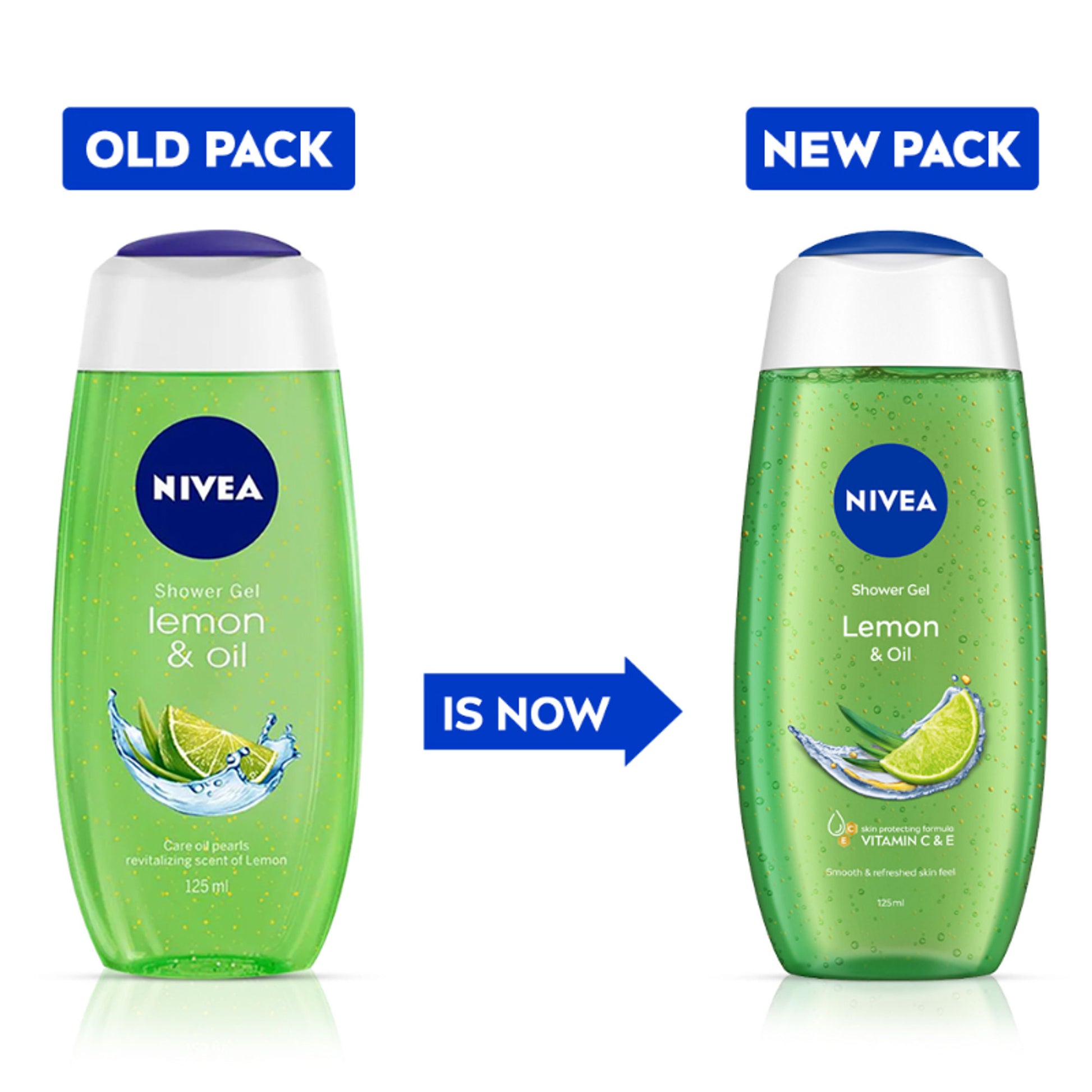 NIVEA Body Wash, Lemon & Oil Shower Gel, Pampering Care & Refreshing Scent of Lemon