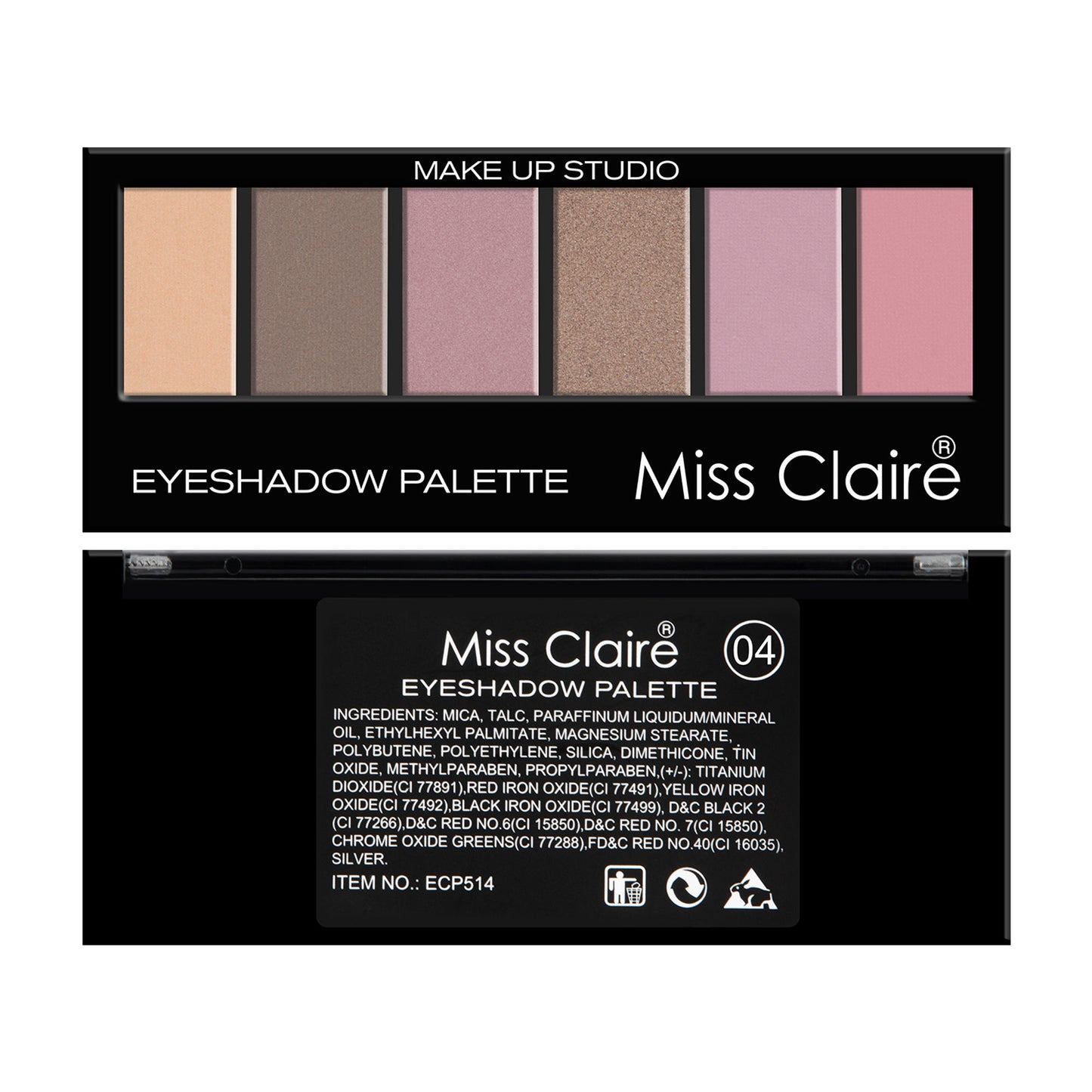 Miss Claire Makeup Studio Eyeshadow Palette - 4