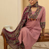 Dhiyona IE Floral Yoke Design V-Neck Pure Cotton Straight Kurta With Trousers & Dupatta