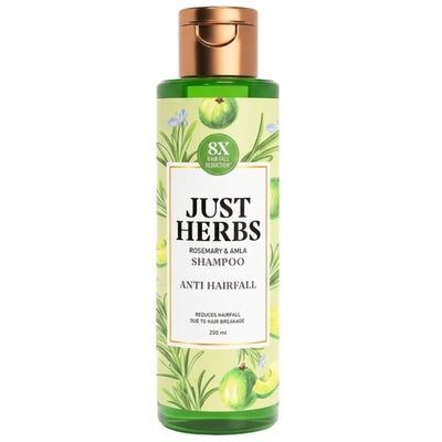 Just Herbs 8 In 1 Root Nourishing Shampoo, Amla & Neem, Normal To Oily Hair