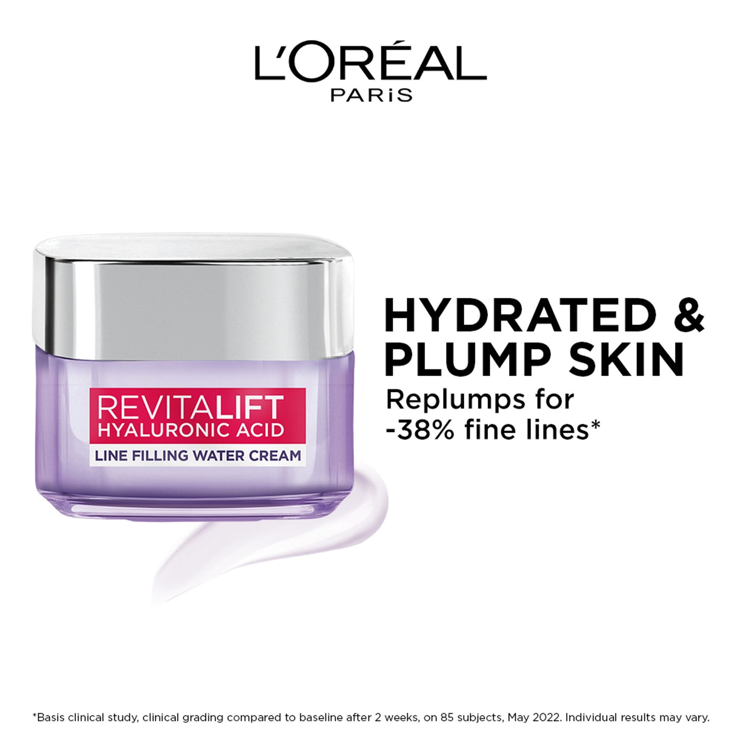 L'Oreal Paris Hyaluronic Acid Line Filling Water Cream with Ceramides for Hydration & Barrier Repair