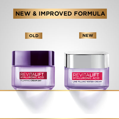 L'Oreal Paris Hyaluronic Acid Line Filling Water Cream with Ceramides for Hydration & Barrier Repair