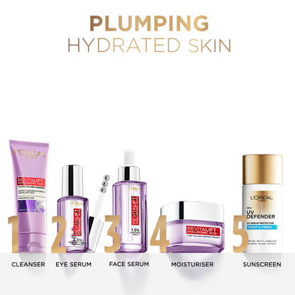 L'Oreal Paris Hyaluronic Acid Line Filling Water Cream with Ceramides for Hydration & Barrier Repair