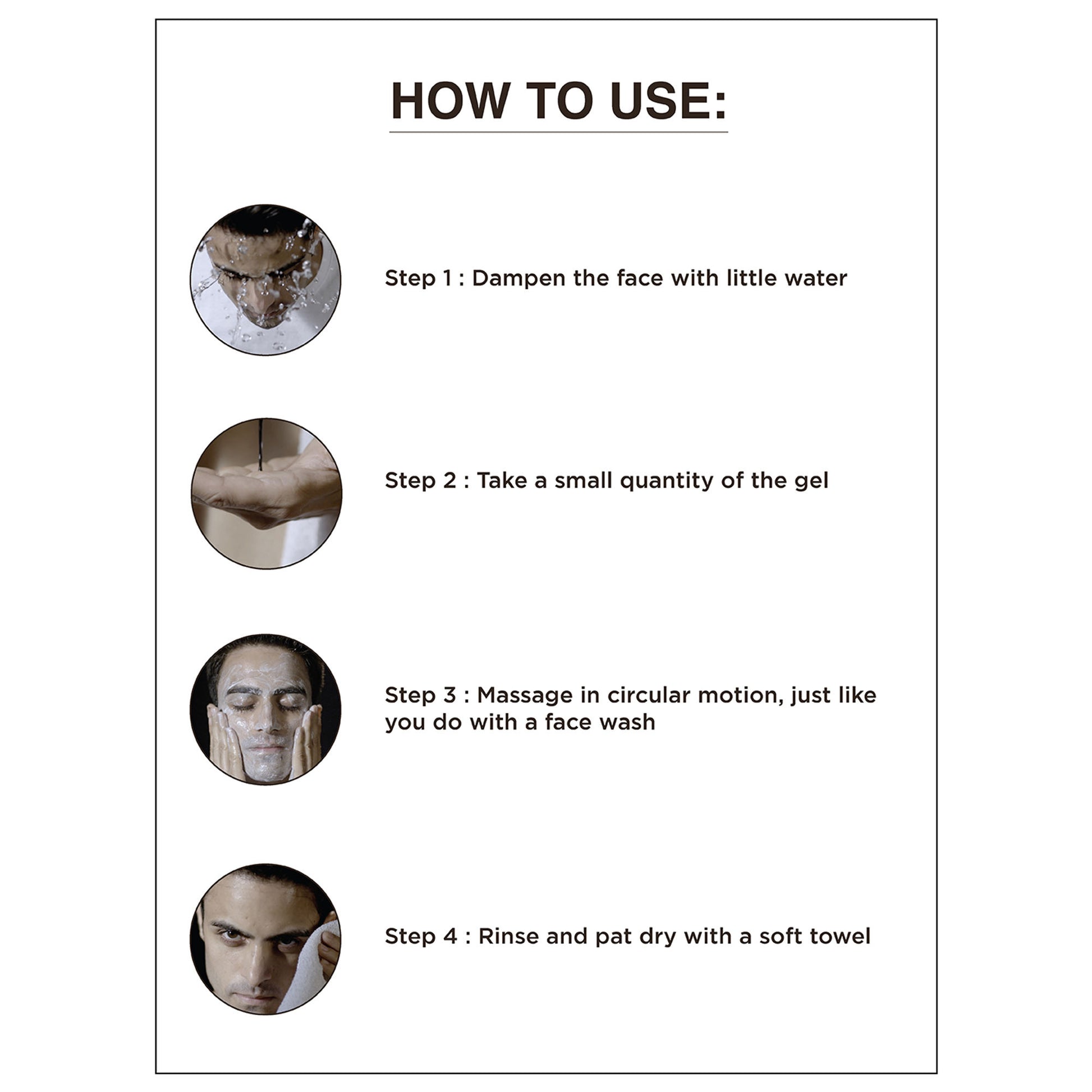 The Man Company Charcoal Cleansing Gel With Bergamot & Black Pepper