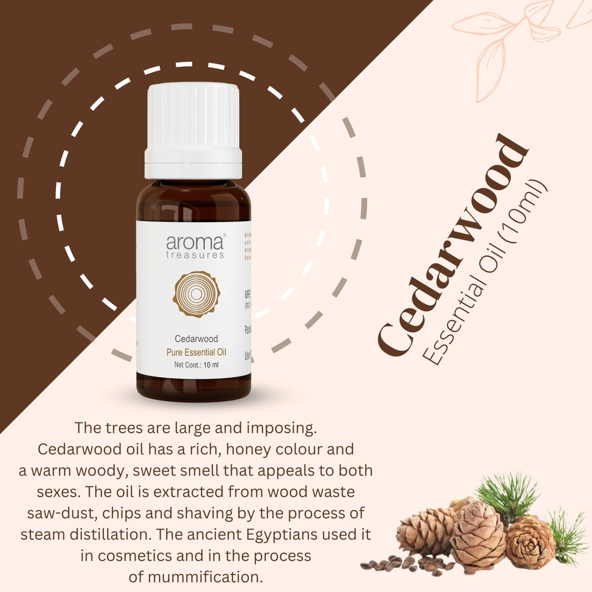Aroma Treasures Cedarwood Pure Essential Oil