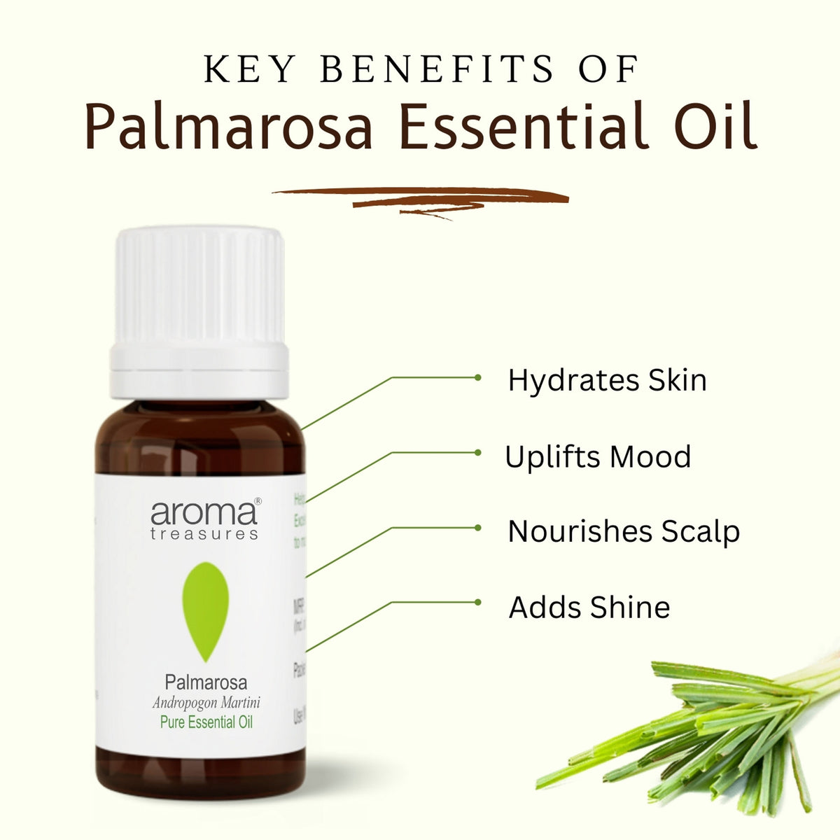 Aroma Treasures Palmarosa Pure Essential Oil