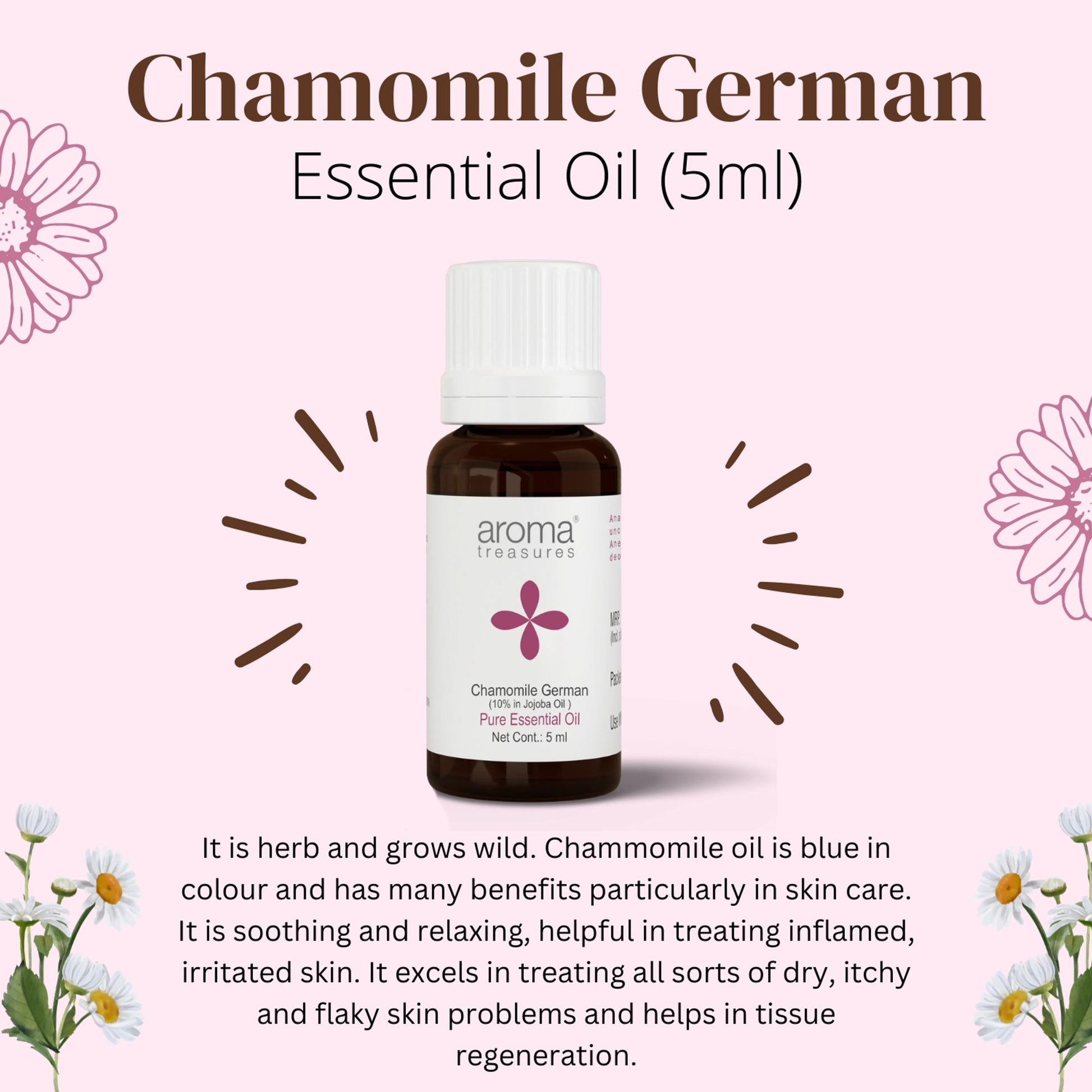 Aroma Treasures Chamomile German Pure Essential Oil