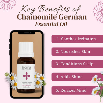 Aroma Treasures Chamomile German Pure Essential Oil