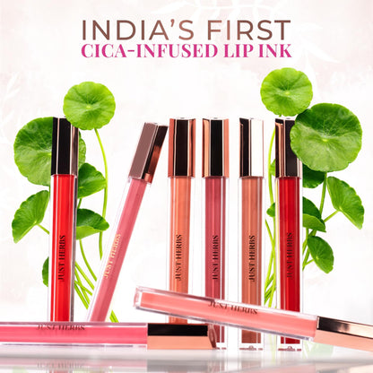 Just Herbs Plant-Powered Glossy Glass Lip Ink Long Stay Liquid Lipstick - Frosty Berry