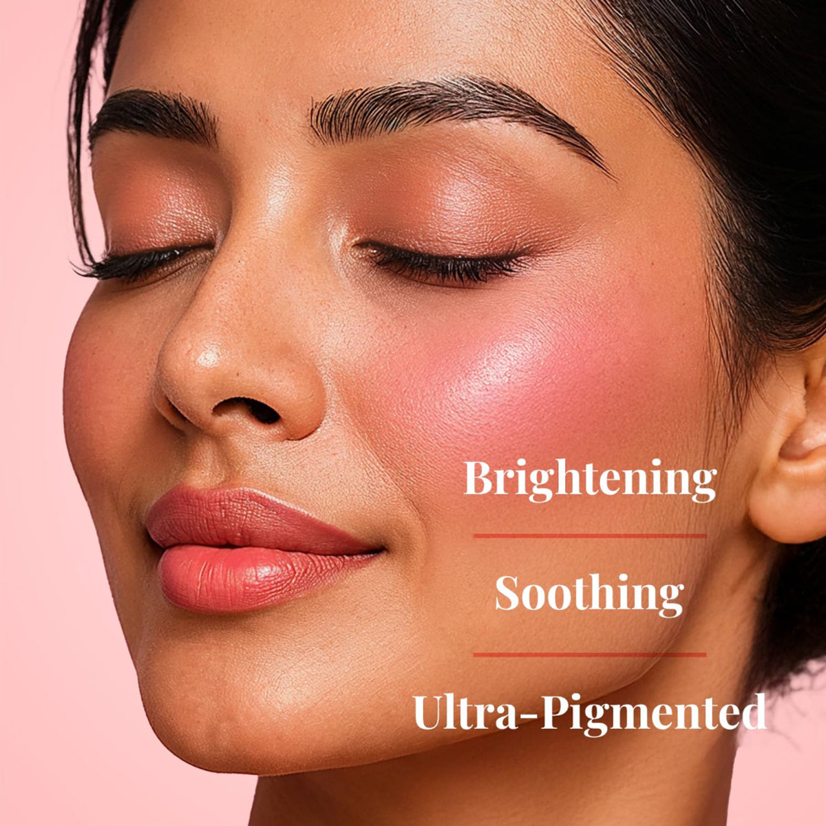 Just Herbs Born to Blush Stick in Magenta Muse, a vibrant pink blush stick with a creamy texture and natural finish.