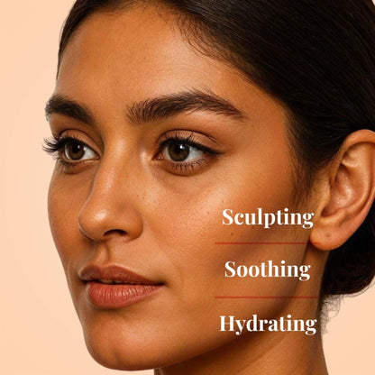 Just Herbs Born To Sculpt Matte Bronzer Stick with Shea Butter in Mocha, showcasing the long-lasting bronzer stick with smooth texture.