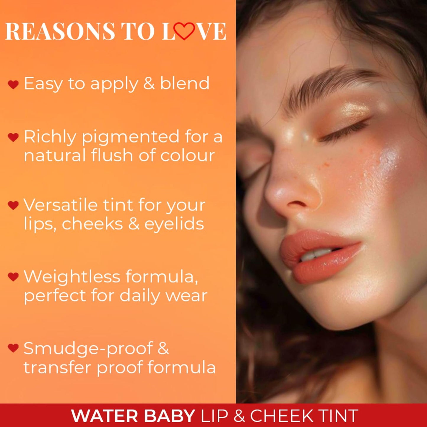 Just Herbs Water Baby Lip & Cheek Tint - Cherry On Top