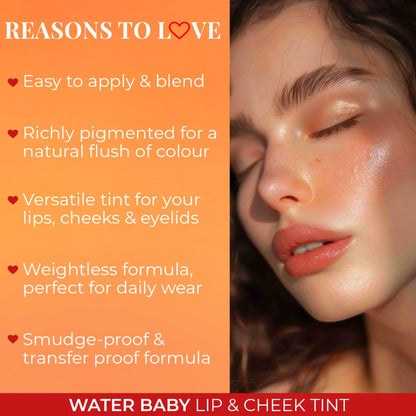 Just Herbs Water Baby Lip & Cheek Tint - Cherry On Top