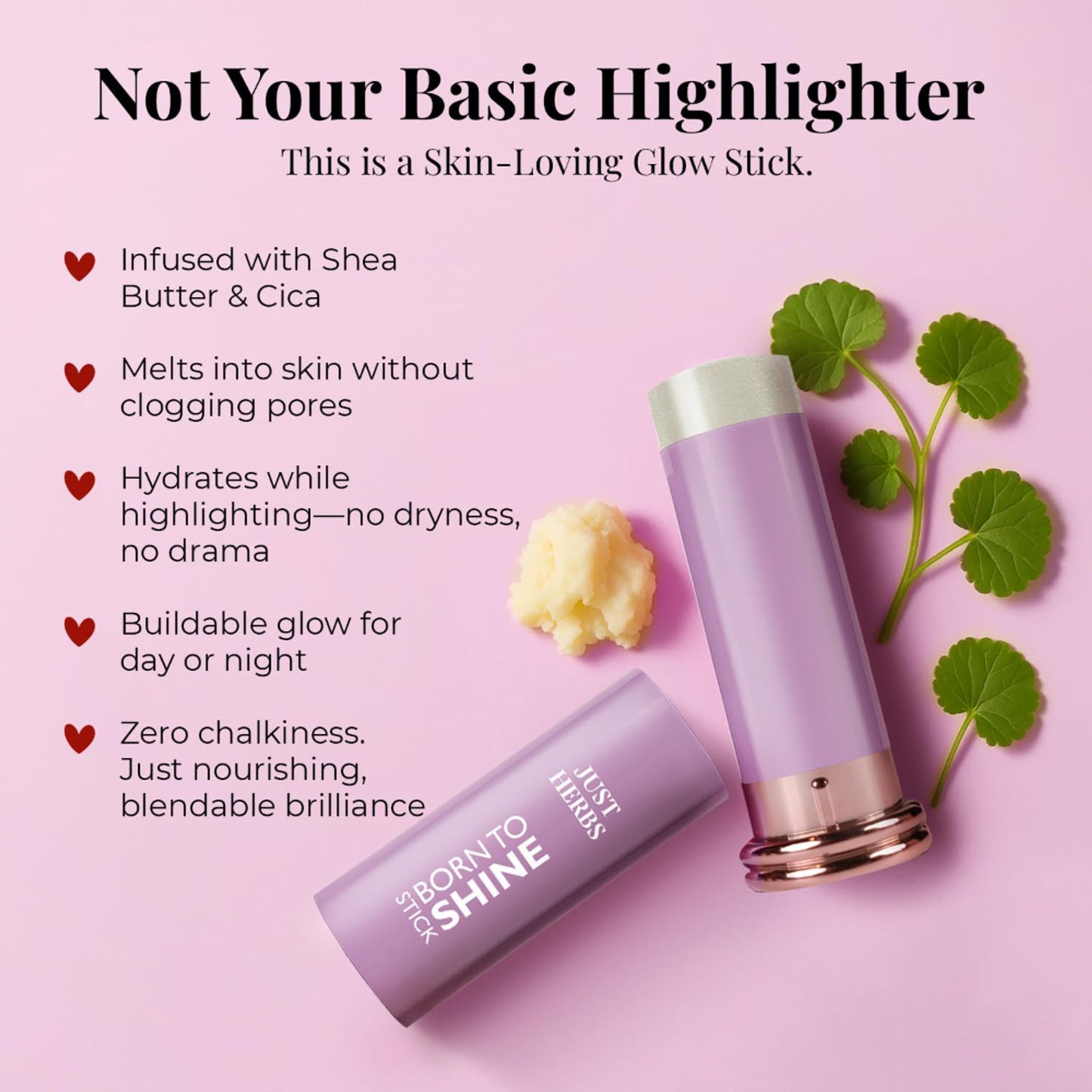 Just Herbs Born To Shine Stick - Champagne Showers