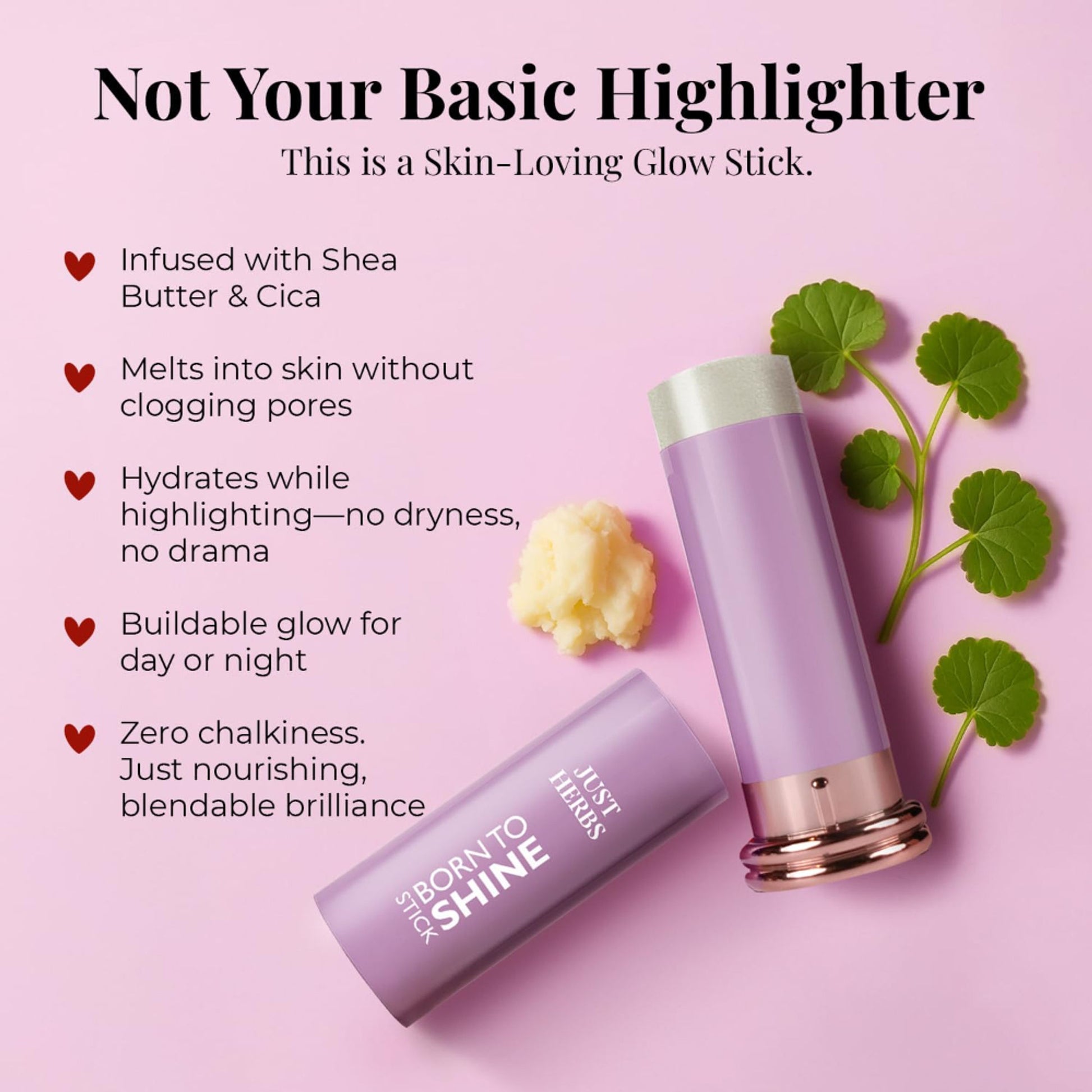 Just Herbs Born To Shine Stick - Champagne Showers