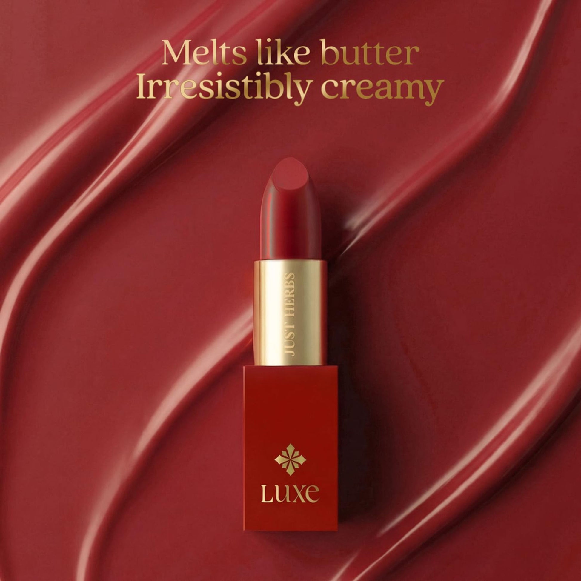 Just Herbs Luxe Satin Melt High Shine Lipstick - 04 Empress Maroon