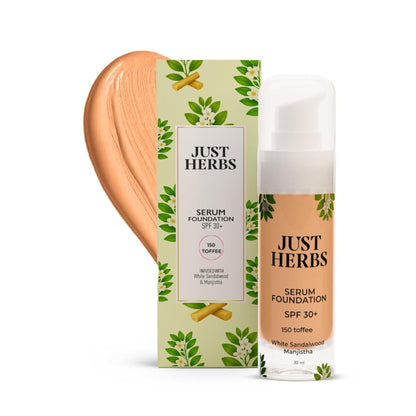 Just Herbs Serum Foundation SPF 30+ - 150 - Toffe
