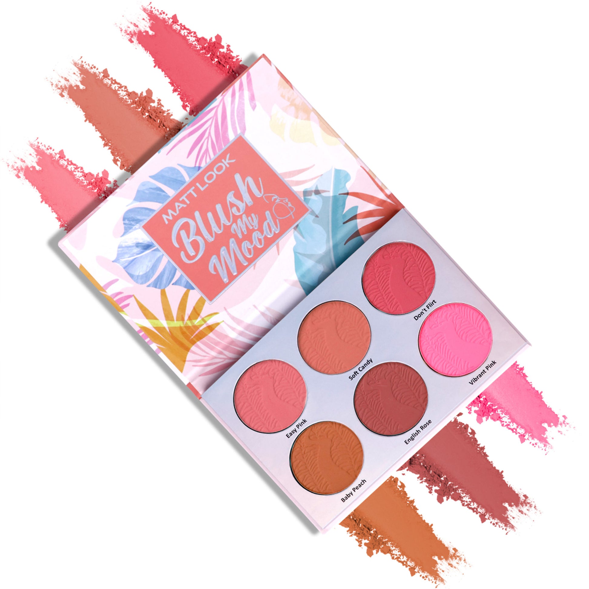 Matt look Blush My Mood Highly Pigmented Blusher Palette - 01 Made In Heaven