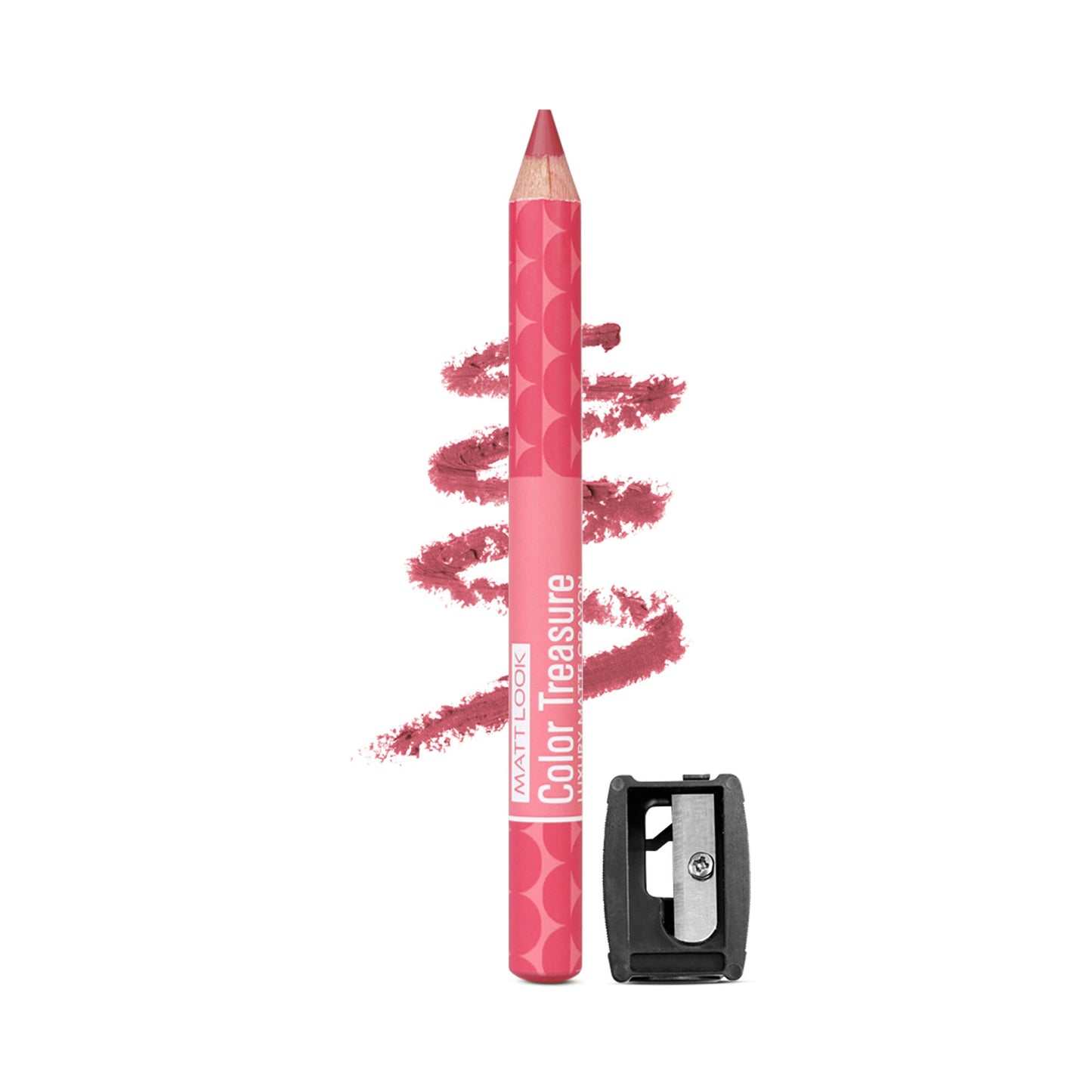 Matt look Color Treasure Luxury Matte Lip Pencil Crayon - 12 Charming Pink