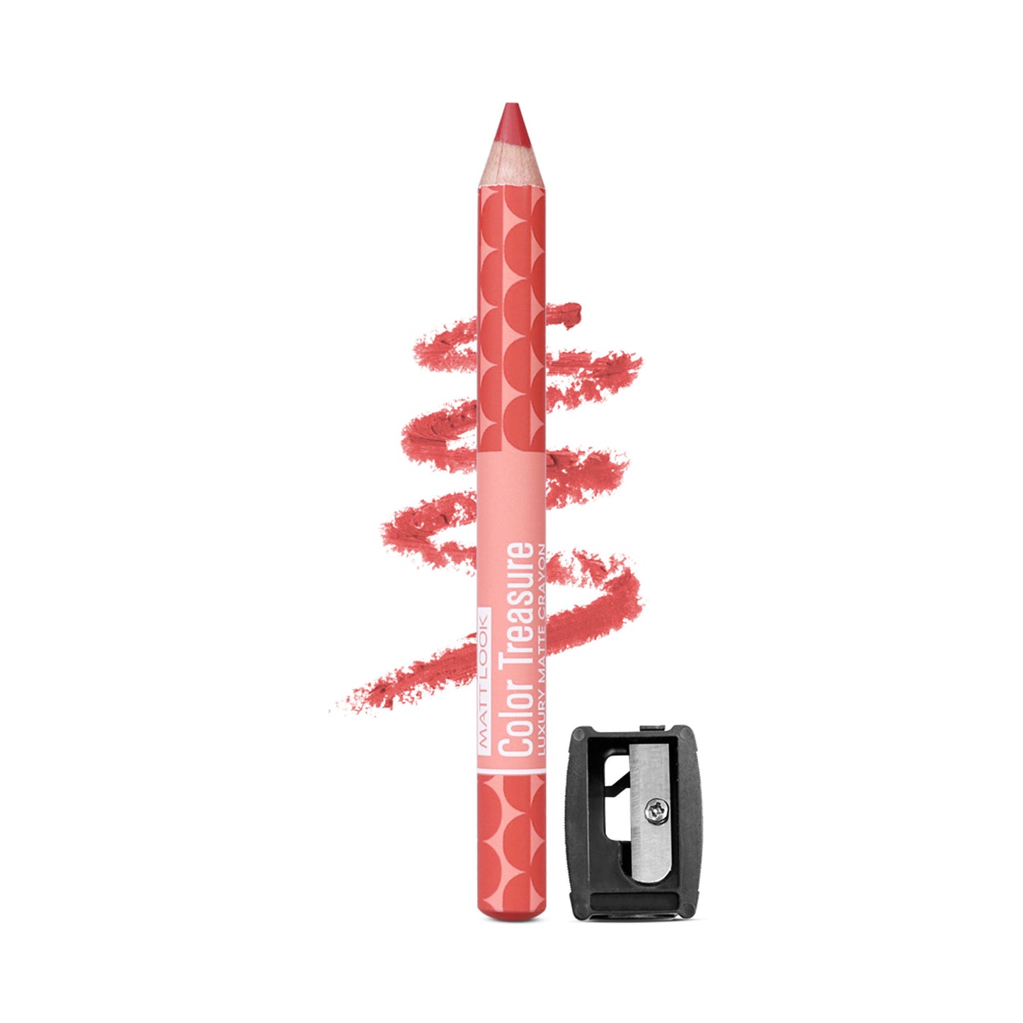 Matt look Color Treasure Luxury Matte Lip Pencil Crayon - 13 Candy Peach