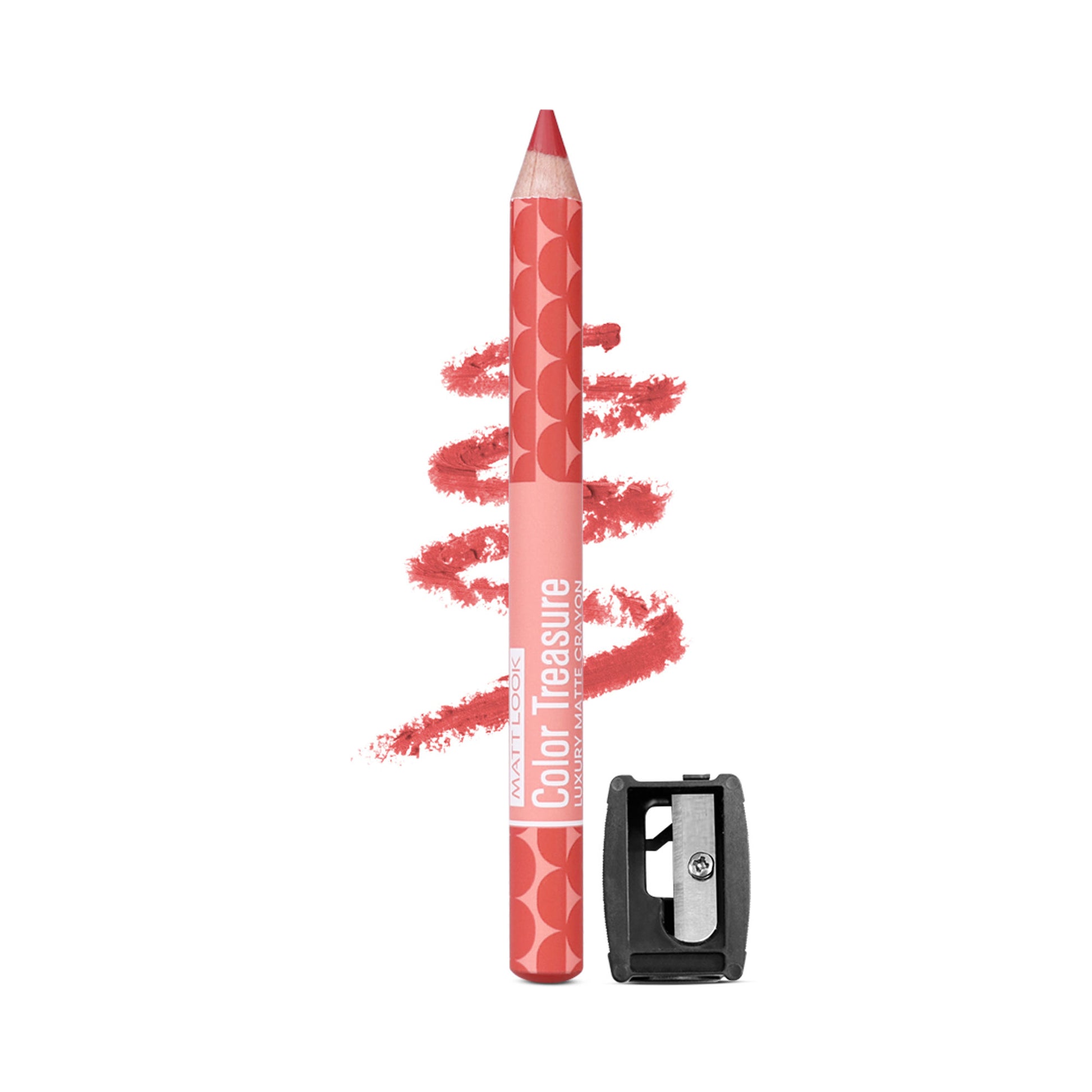 Matt look Color Treasure Luxury Matte Lip Pencil Crayon - 13 Candy Peach
