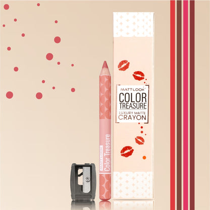 Matt look Color Treasure Luxury Matte Lip Pencil Crayon - 14 Natural Nude