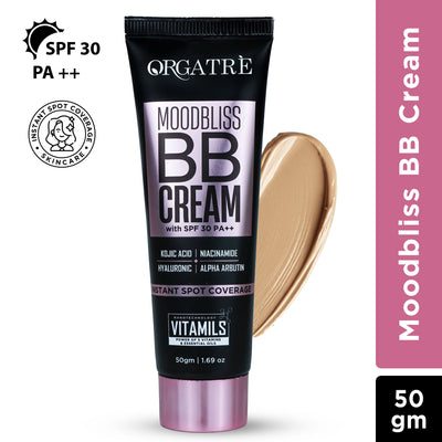 Orgatre Moodbliss BB Cream Instant Spot Coverage Light Makeup Glow With SPF 30 PA++ - Light Breeze-138