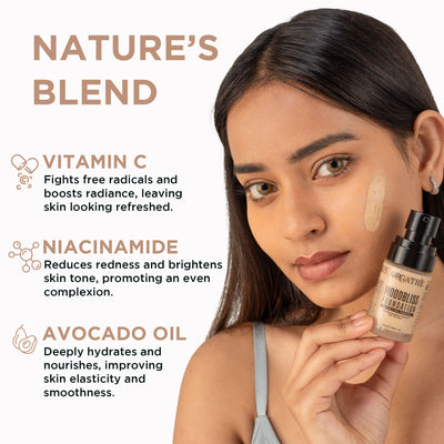 Orgatre Matte+ Oil Control Makeup Foundation SPF 30 - Longwear Enriched with Niacinamide, Vit C -240 - 138