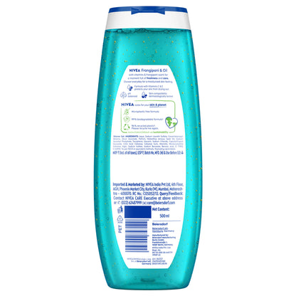 NIVEA Body Wash, Frangipani & Oil Shower Gel, Pampering Care & Refreshing Scent of Frangipani Flower