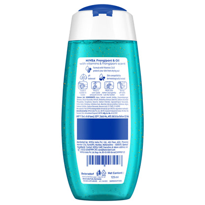 NIVEA Body Wash, Frangipani & Oil Shower Gel, Pampering Care & Refreshing Scent of Frangipani Flower