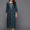 Dhiyona IE Women Floral Embroidered Sequinned Kurta