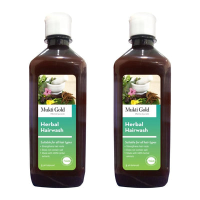 Mukti Gold Herbal Hairwash Shampoo - Pack Of 2
