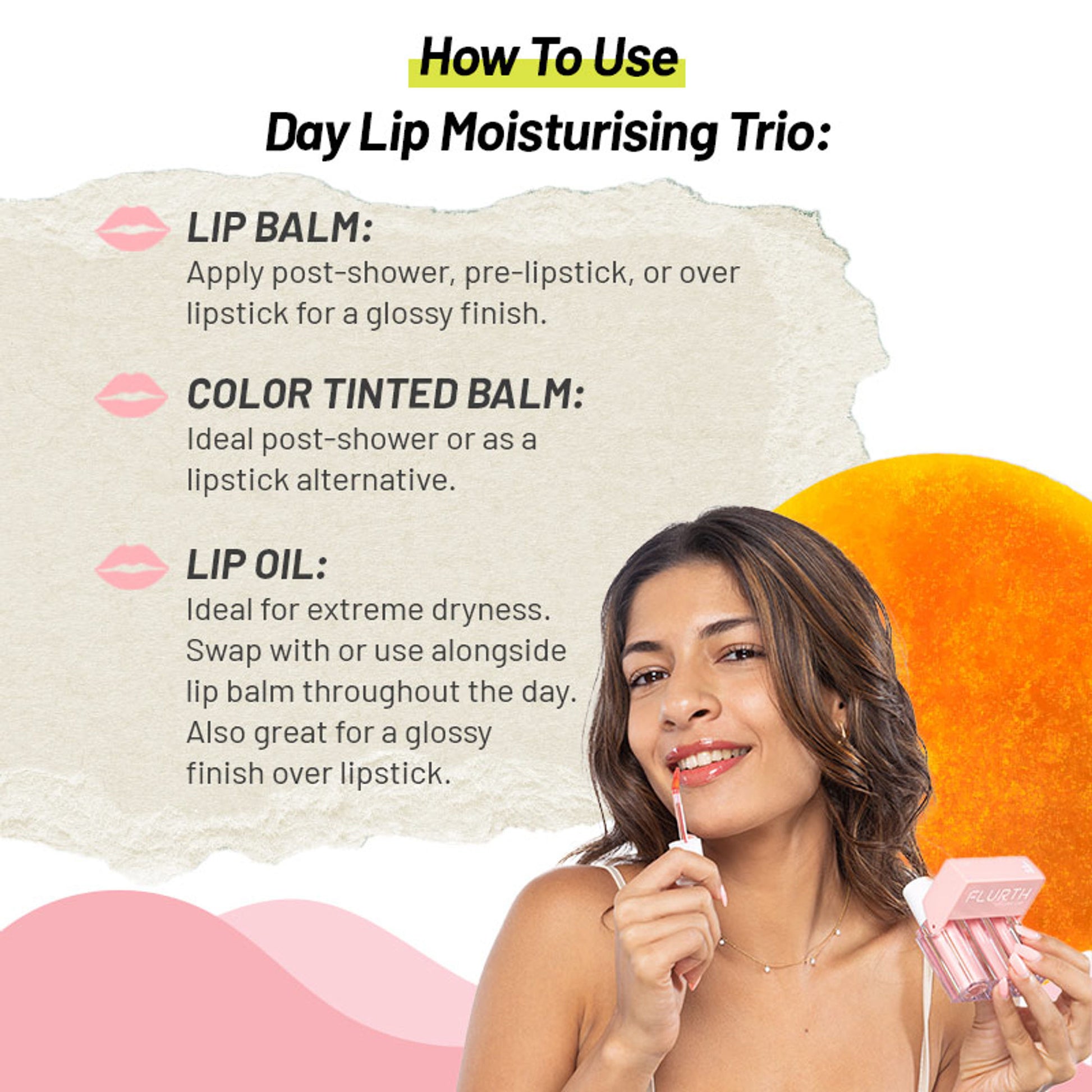 Flurth's Lipbalm + Lip Oil + Korean Lip Tint