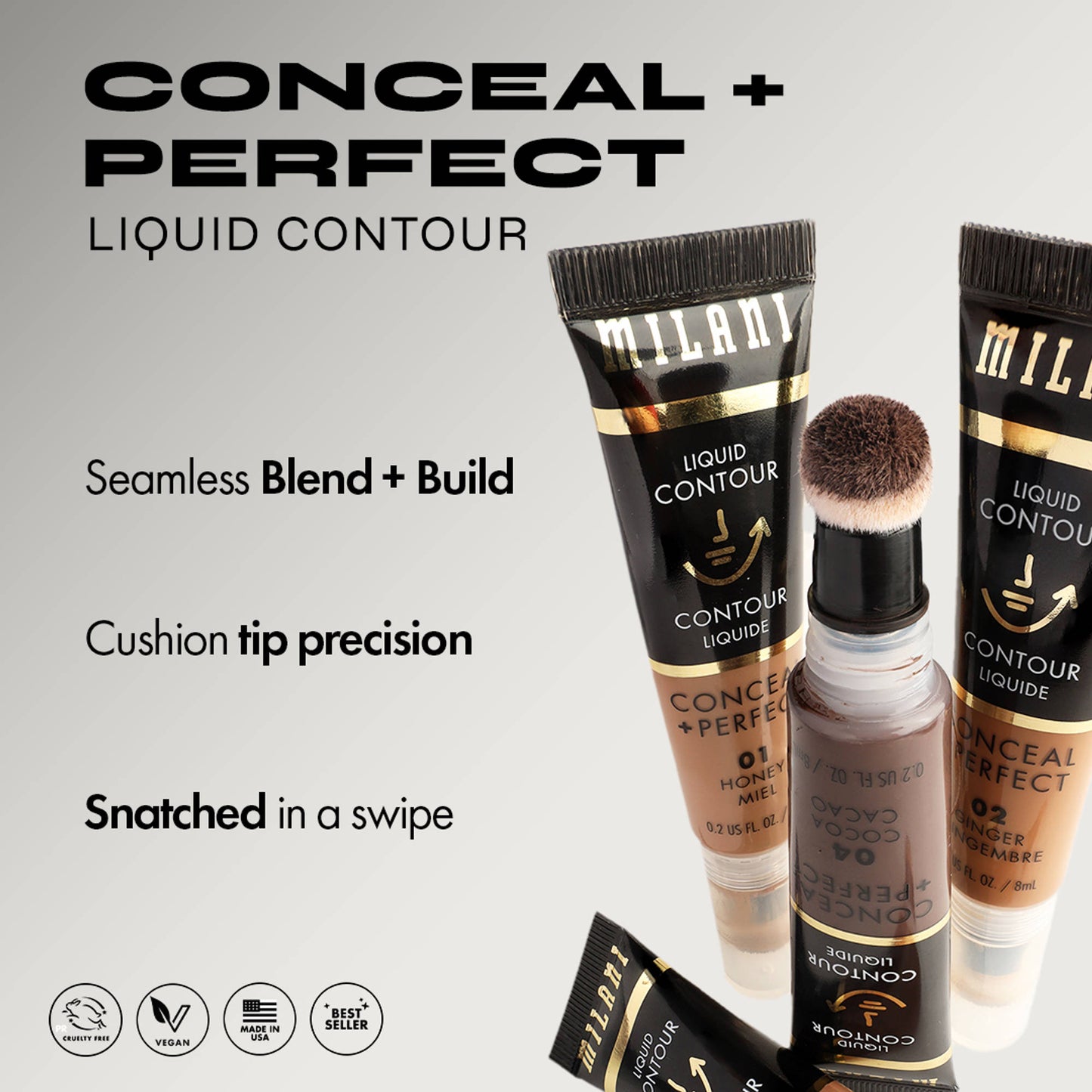 Milani Conceal + Perfect Liquid Contour - 04 Cocoa