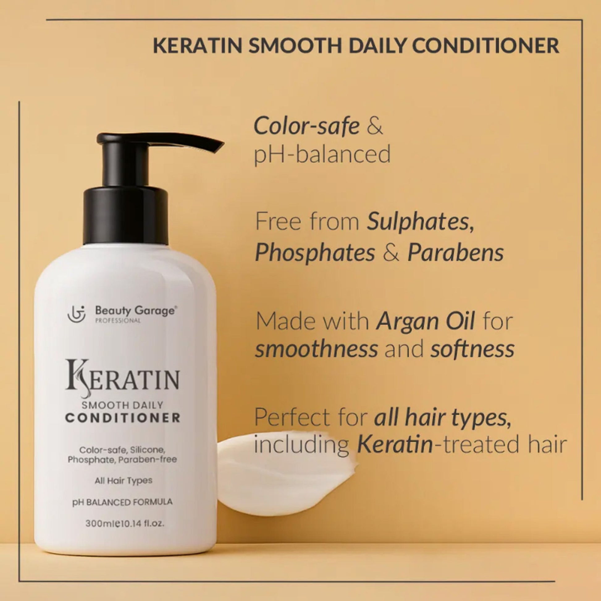 Beauty Garage Keratin Moisturizing Smooth Daily Conditioner