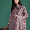 Dhiyona IE Floral Printed Thread Work Chanderi Silk Kurta with Trousers & With Dupatta