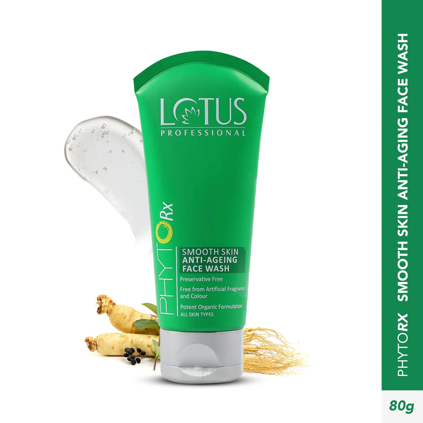 Lotus Professional PhytoRx Smooth Skin Anti-Ageing Face Wash, Hydrating & Age-Defying Cleansing Gel