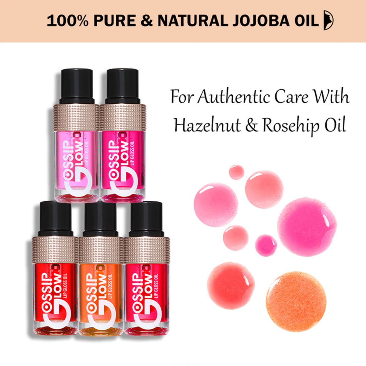 Character Gossip Glow Lip Gloss Oil - Peachy Pop 02