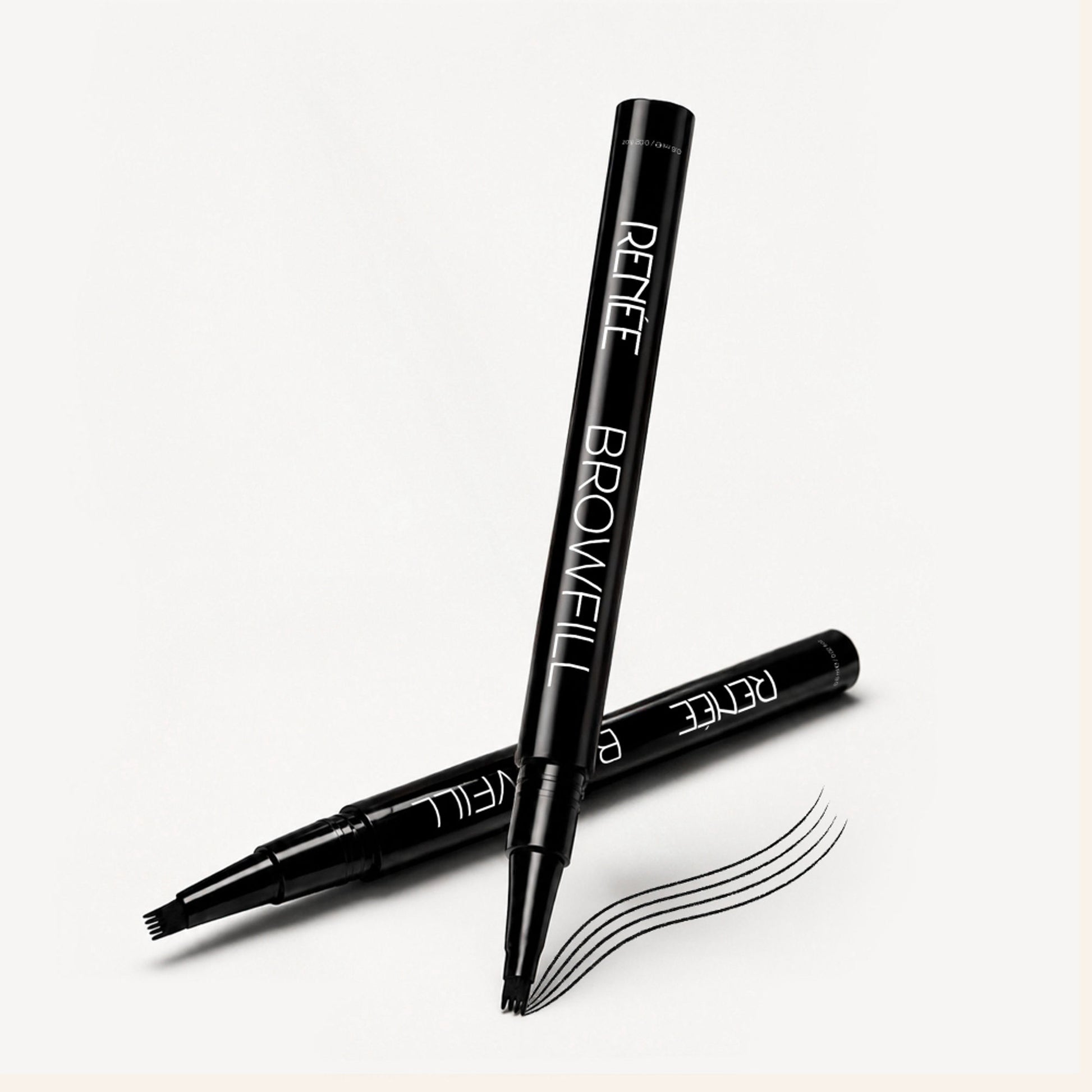 RENEE Browfill Eyebrow Pen For Denser & Fuller Brows- Black, Waterproof, Smudge-proof & Long-Lasting - Black