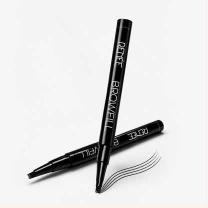 RENEE Browfill Eyebrow Pen For Denser & Fuller Brows- Black, Waterproof, Smudge-proof & Long-Lasting - Black