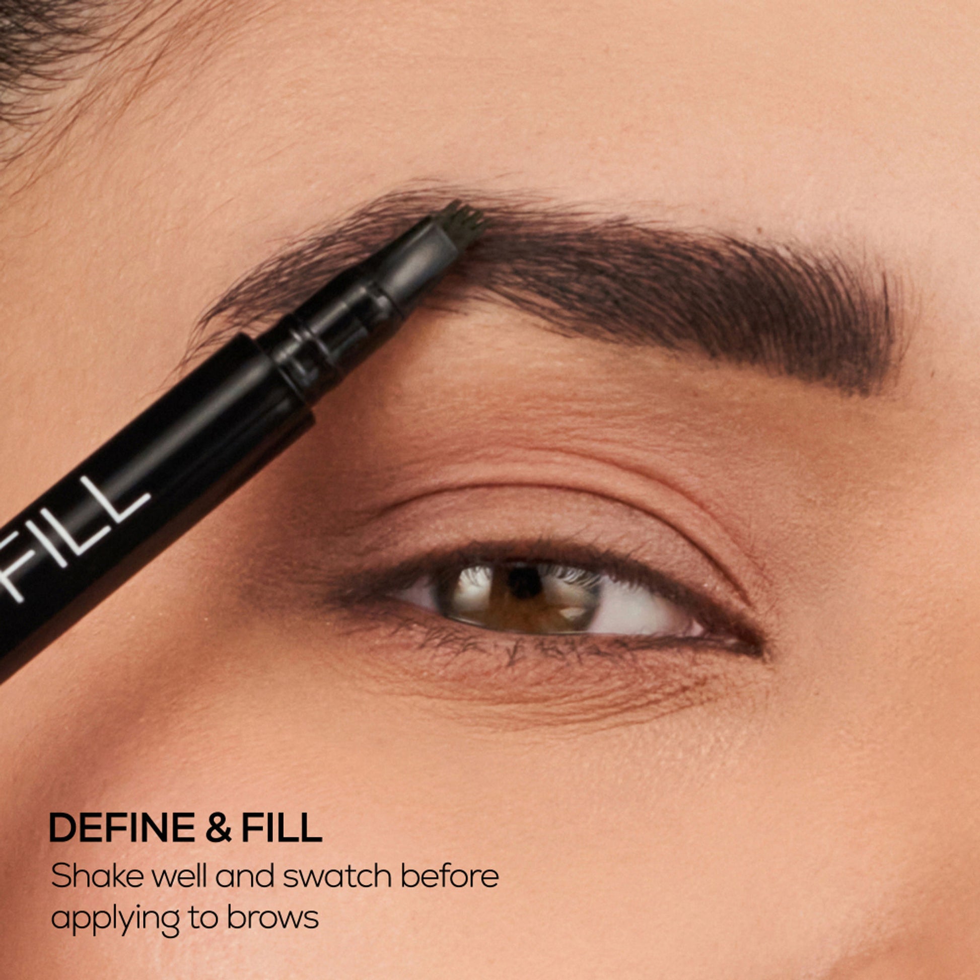 RENEE Browfill Eyebrow Pen For Denser & Fuller Brows- Black, Waterproof, Smudge-proof & Long-Lasting - Black