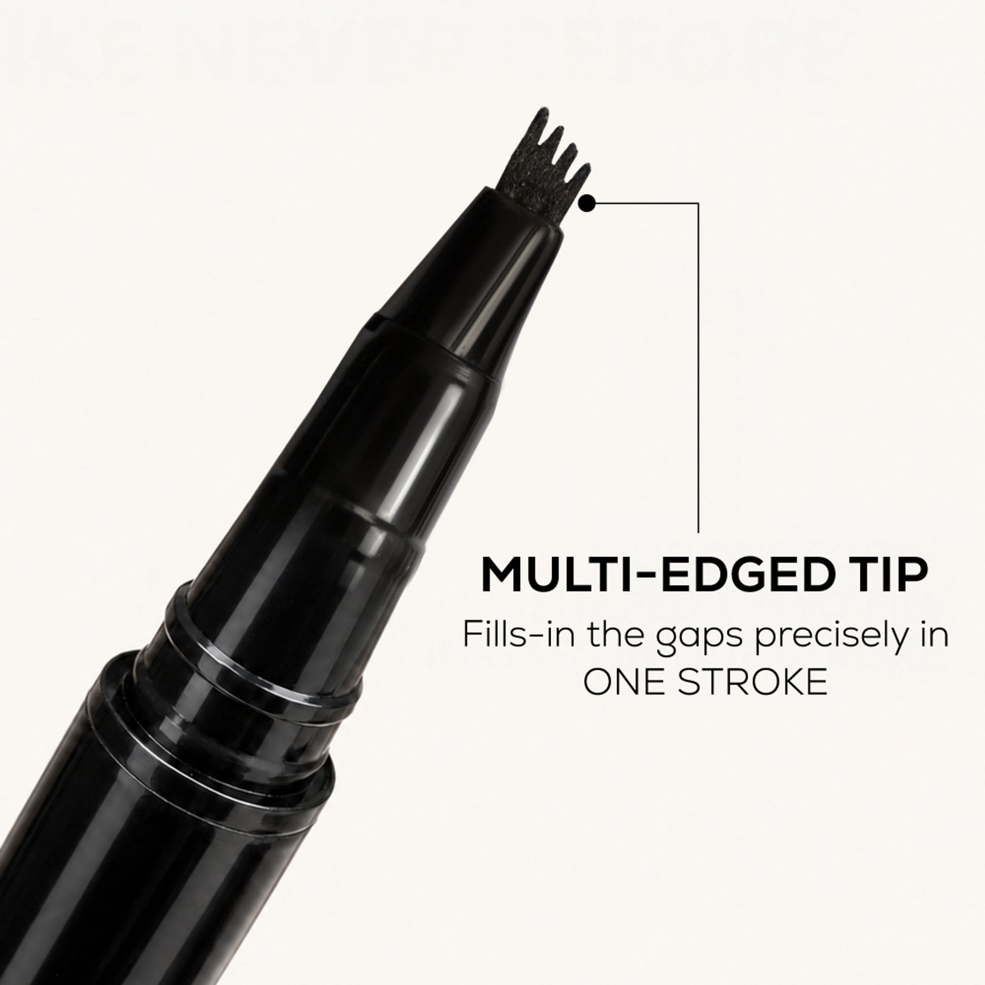 RENEE Browfill Eyebrow Pen For Denser & Fuller Brows- Black, Waterproof, Smudge-proof & Long-Lasting - Black