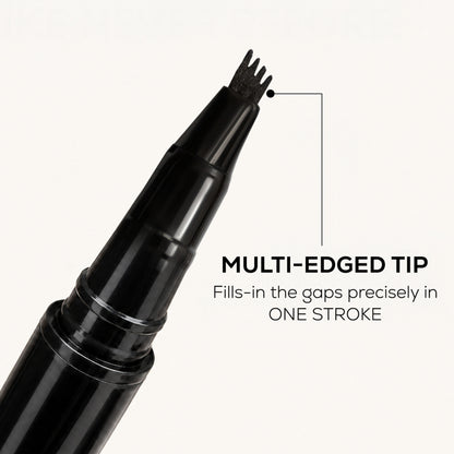 RENEE Browfill Eyebrow Pen For Denser & Fuller Brows- Black, Waterproof, Smudge-proof & Long-Lasting - Black