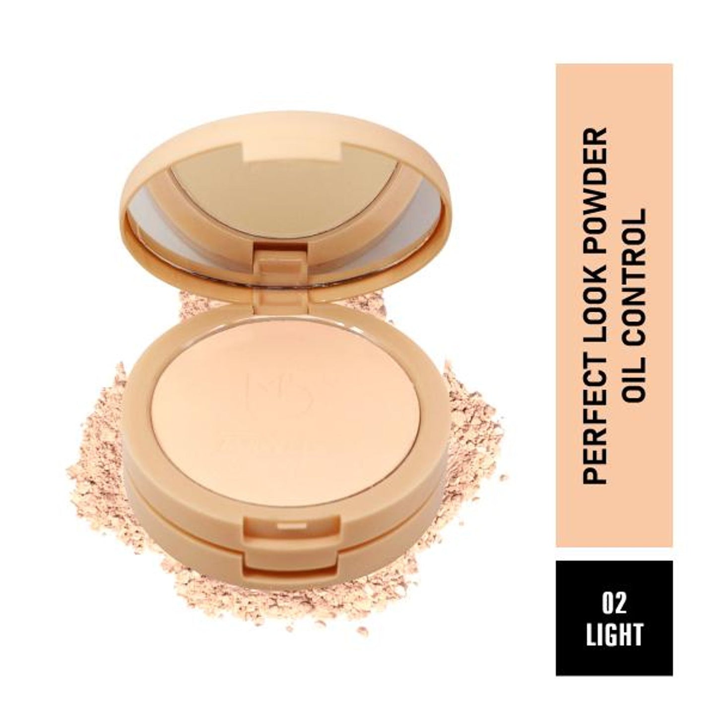 Matt look Perfect Look 2 In 1 Formula Oil Control Powder - Light