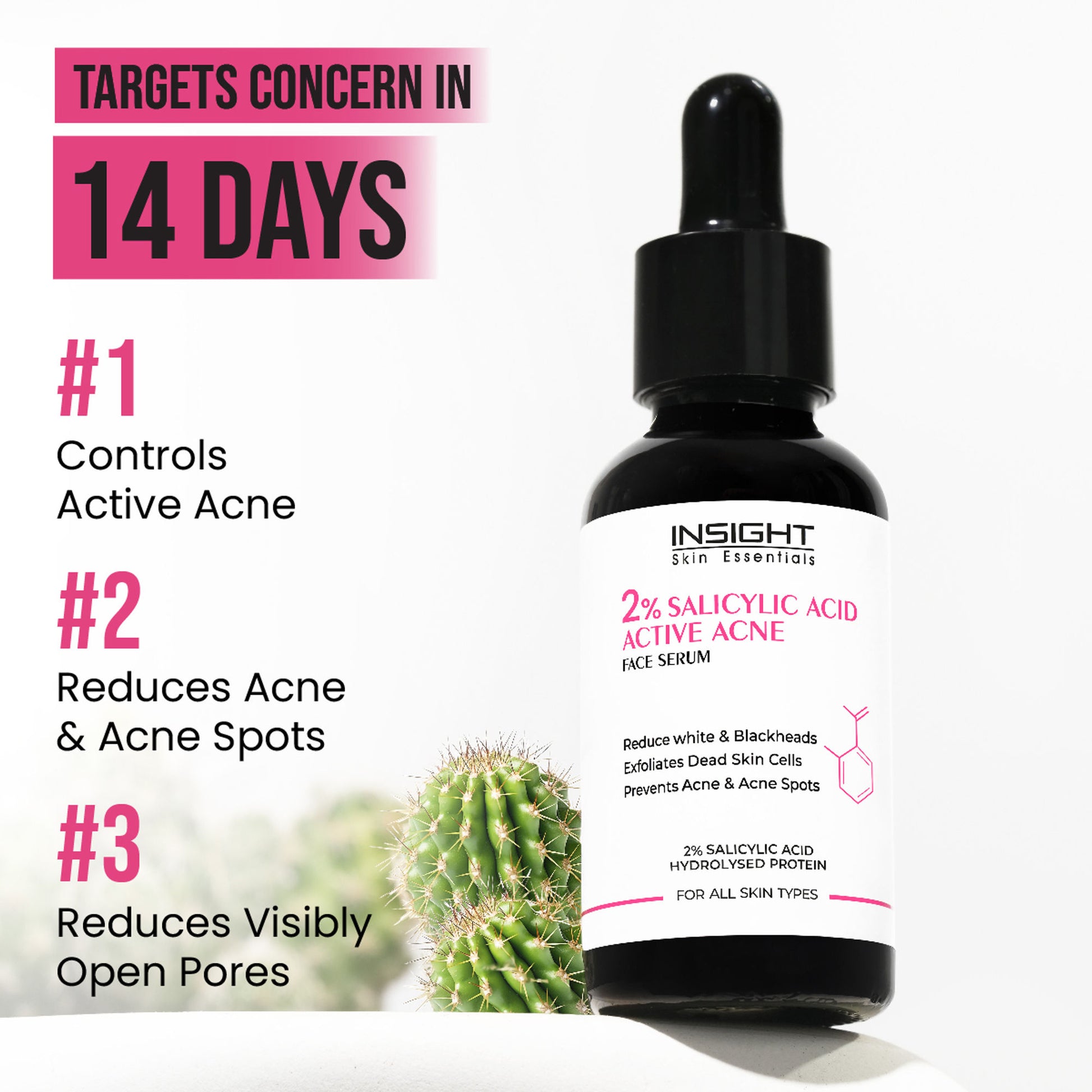 Insight Cosmetics 2% Salicylic Acid Active Acne Face Serum
