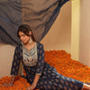 Dhiyona IE Ethnic Motifs Printed Sequinned Pure Cotton Kurta with Palazzos & Dupatta