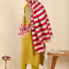 Dhiyona IE Women Ethnic Motifs Embroidered Regular Thread Work Kurta with Trousers & With Dupatta