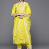 Dhiyona IE Women Ethnic Motifs Embroidered Thread Work Kurta with Trousers & Dupatta